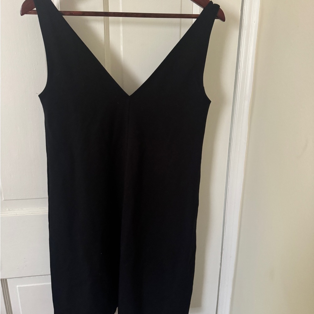 Everlane Black Sleeveless Mini A-Line Dress